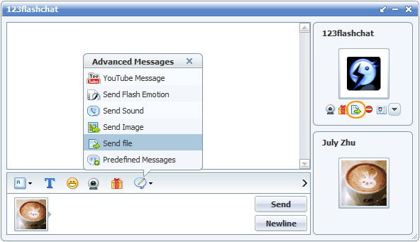 Send file