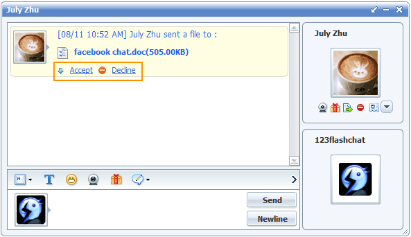 Send file
