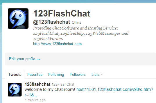 Twitter Synchronized Message